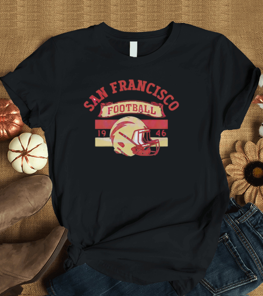 San Francisco Football 1946 Helmet T-Shirt