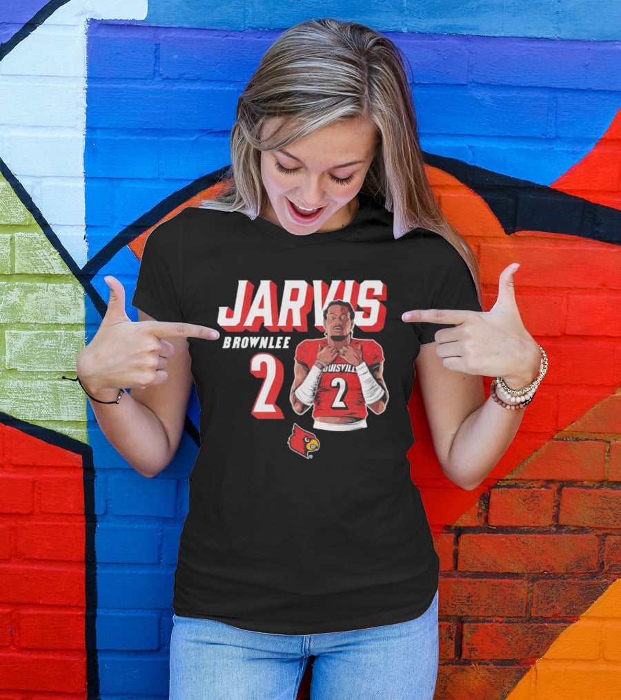 Jarvis Brownlee Louisville Cardinals Number 2 T-Shirt
