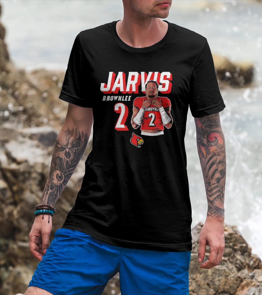 Jarvis Brownlee Louisville Cardinals Number 2 T-Shirt