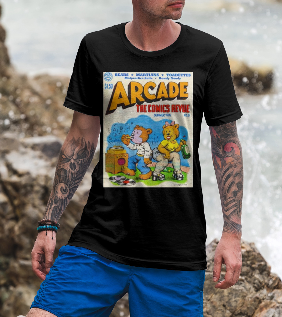 Arcade The Comics Revue Bears Martians Toadettes Summer 1976 No. 6 Malpractice Suite Rowdy Noody T-Shirt