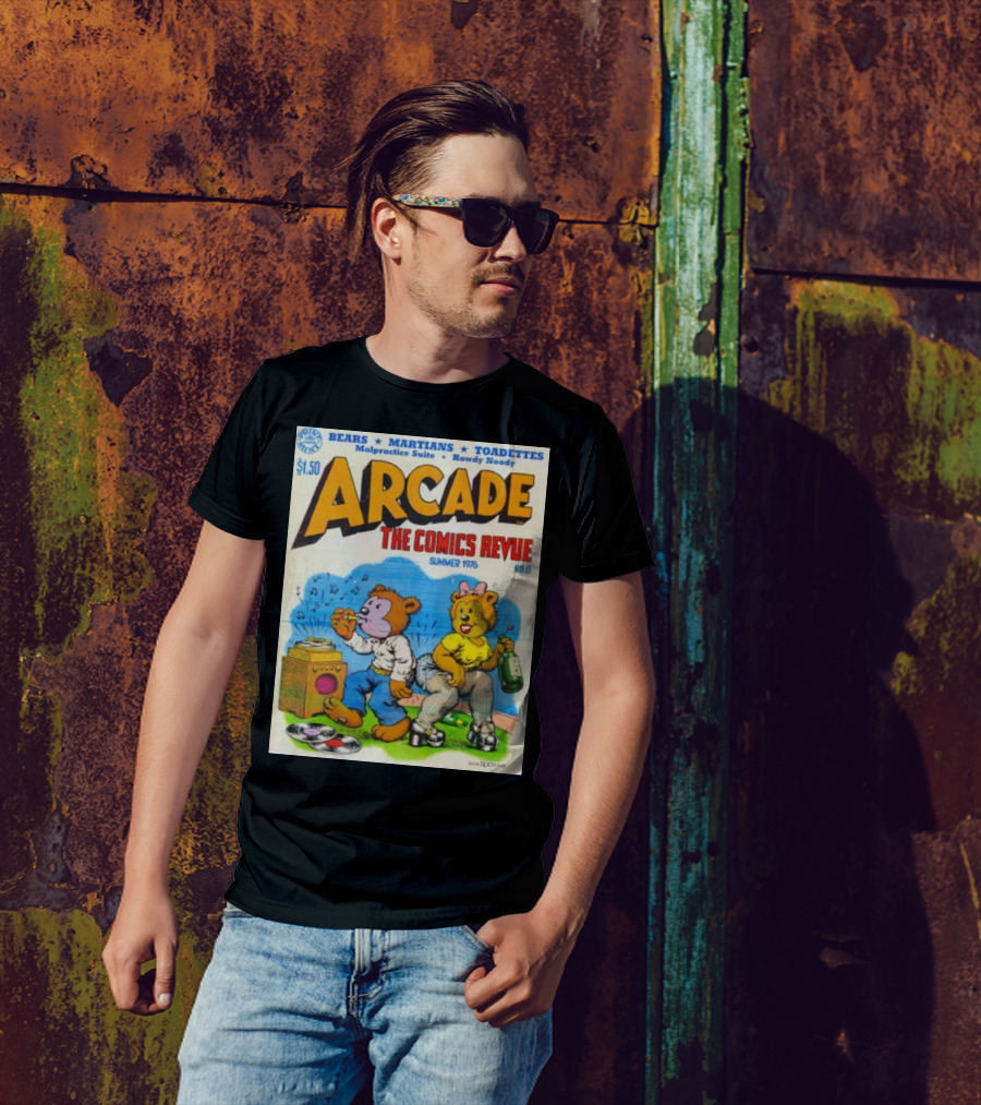 Arcade The Comics Revue Bears Martians Toadettes Summer 1976 No. 6 Malpractice Suite Rowdy Noody T-Shirt