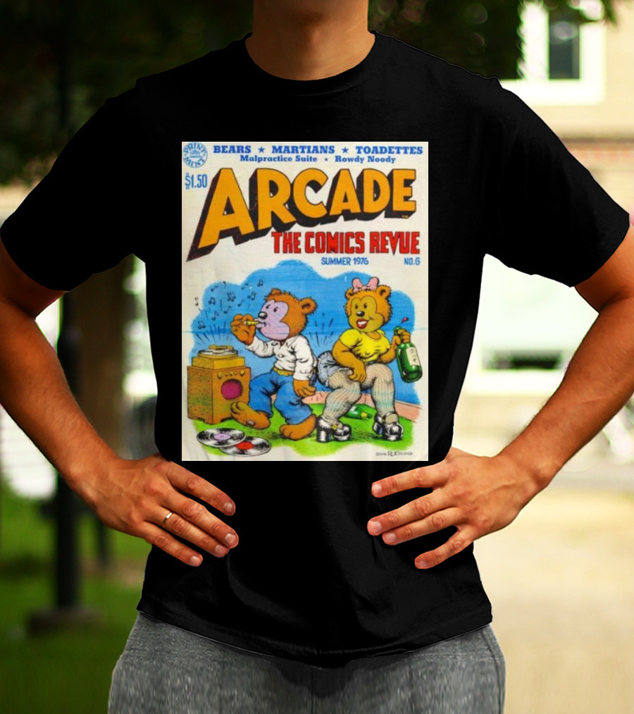 Arcade The Comics Revue Bears Martians Toadettes Summer 1976 No. 6 Malpractice Suite Rowdy Noody T-Shirt