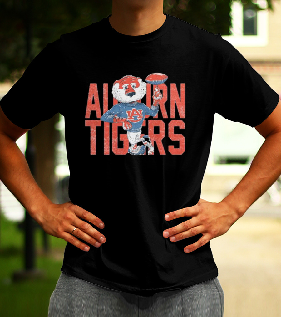 Auburn Tigers Aubie Football Mascot T-Shirt