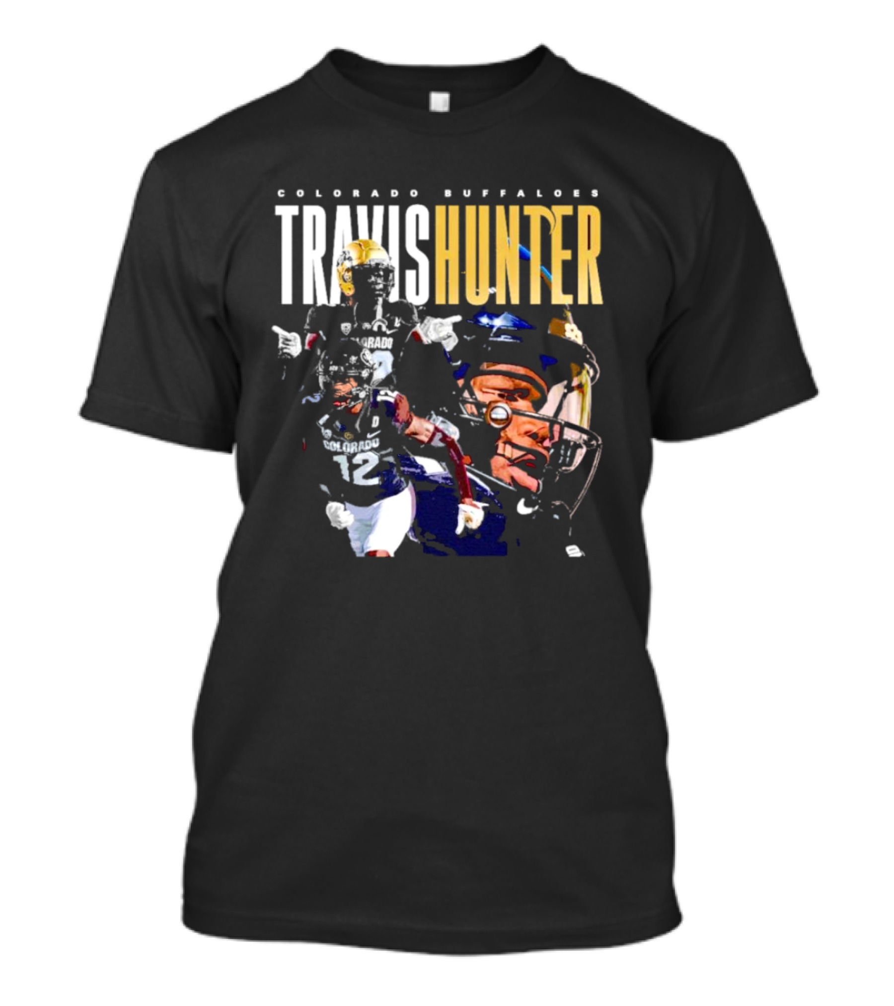 Colorado Buffaloes Travis Hunter Football Player Collage T-Shirt