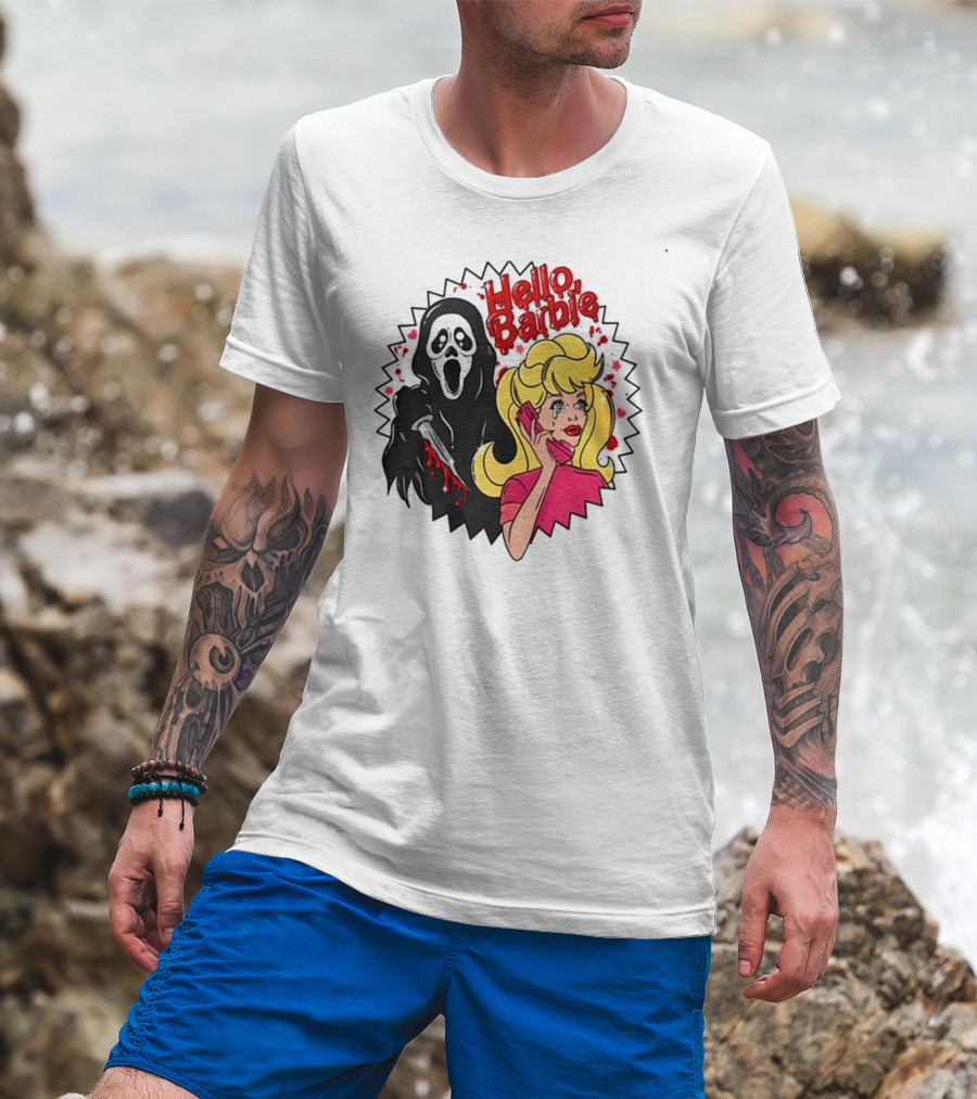 Hello Barbie Ghost Mask Doll T-Shirt
