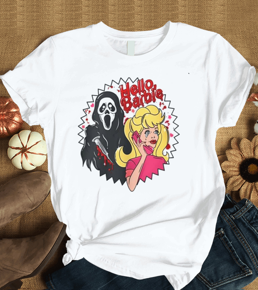 Hello Barbie Ghost Mask Doll T-Shirt