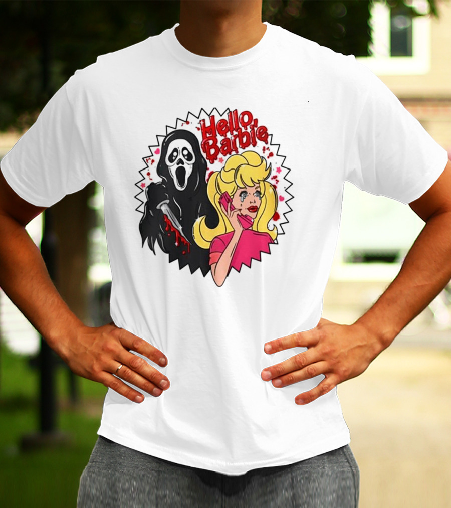 Hello Barbie Ghost Mask Doll T-Shirt