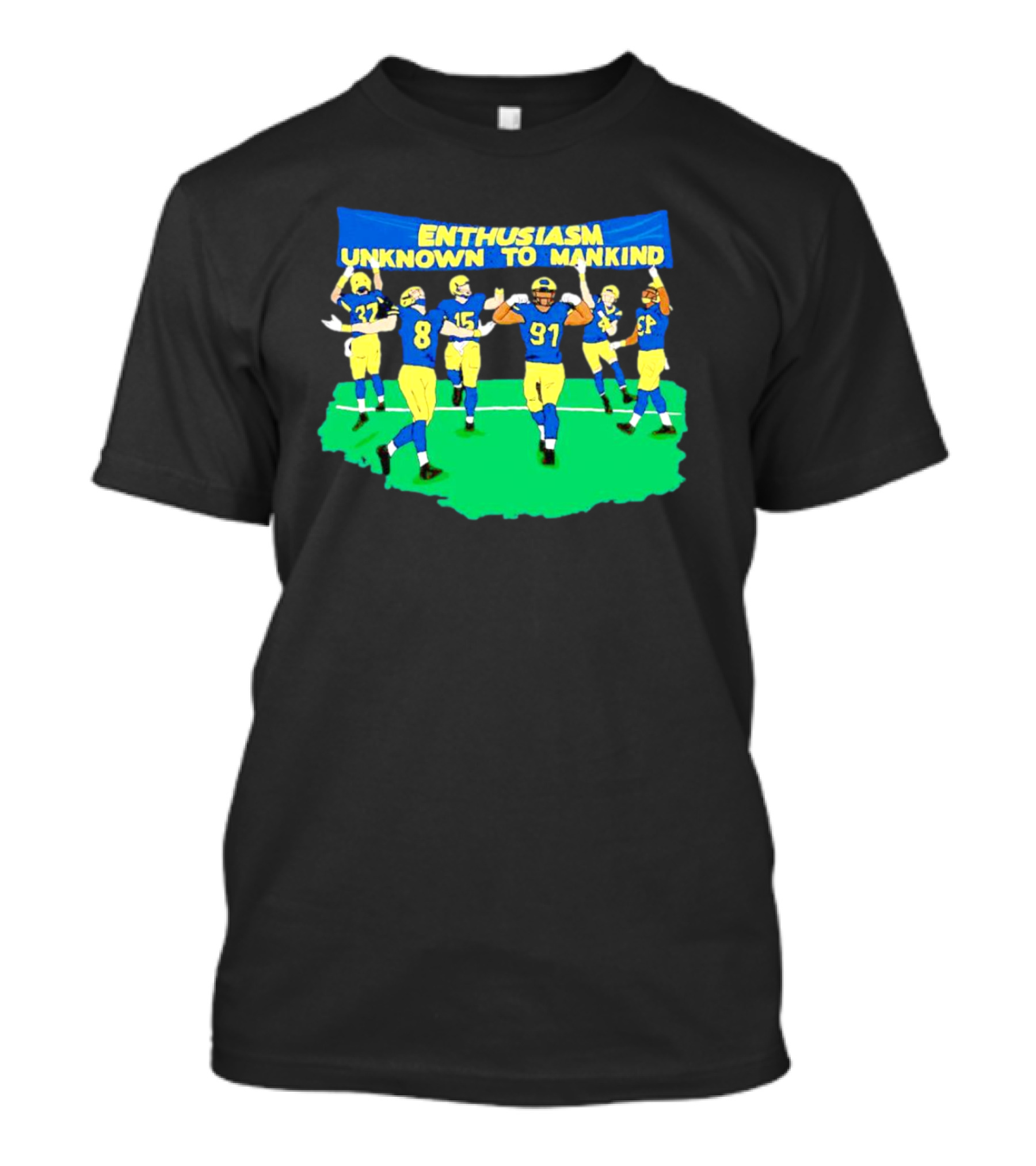 Michigan Wolverines Enthusiasm Unknown To Mankind Football Players Celebrating T-Shirt