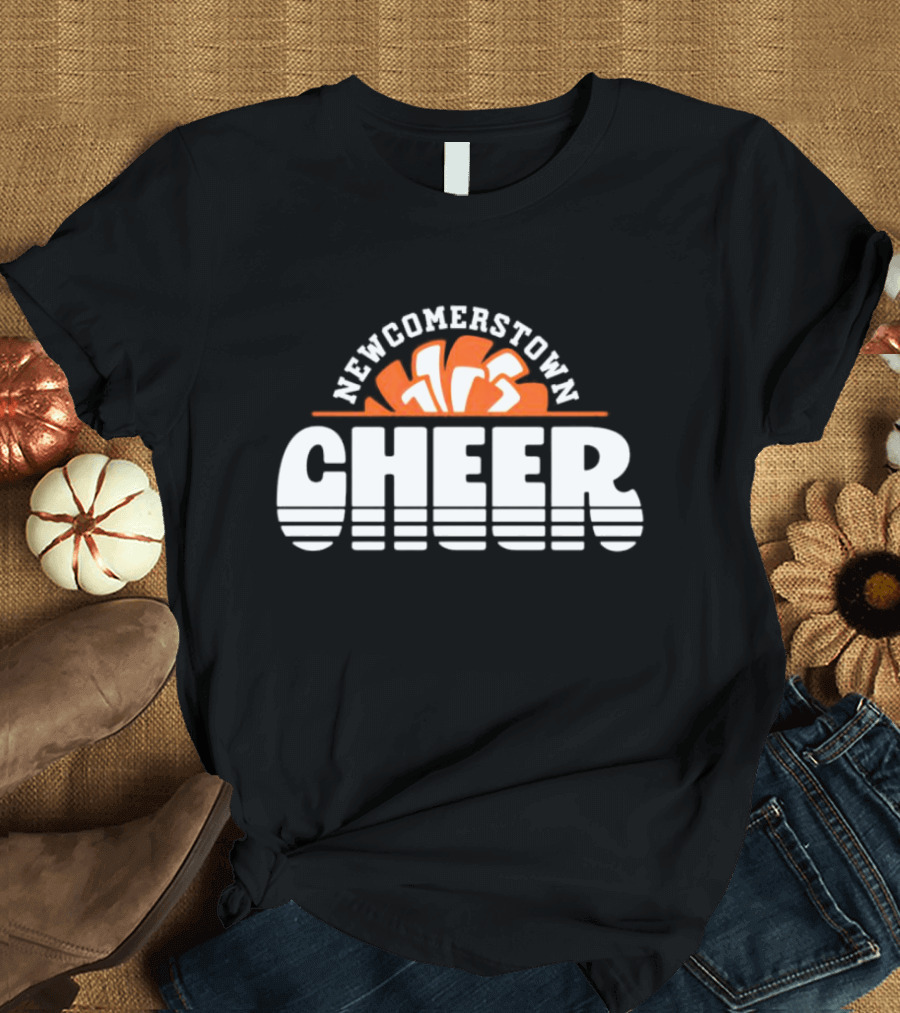 Newcomerstown Cheer Orange Megaphone T-Shirt