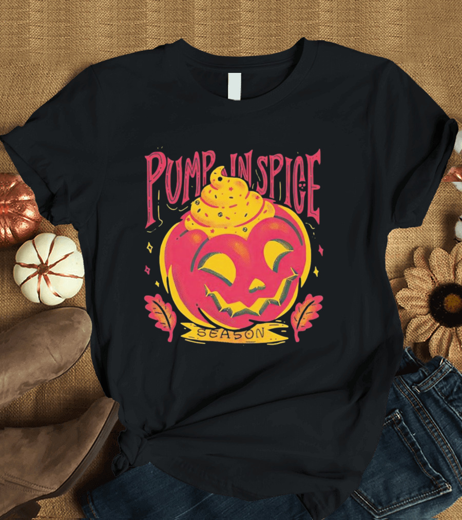 Pumpkin Spice Season Jack-O'-Lantern T-Shirt