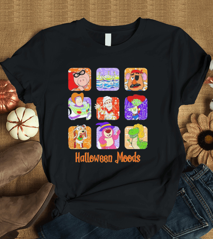 Halloween Moods Toy Story Disney Characters In Costume T-Shirt