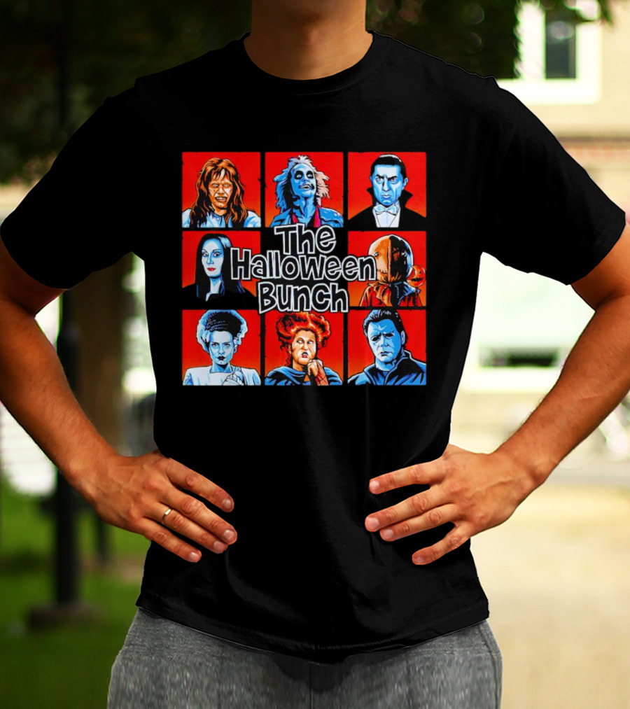 The Halloween Bunch Horror Icons Collage T-Shirt