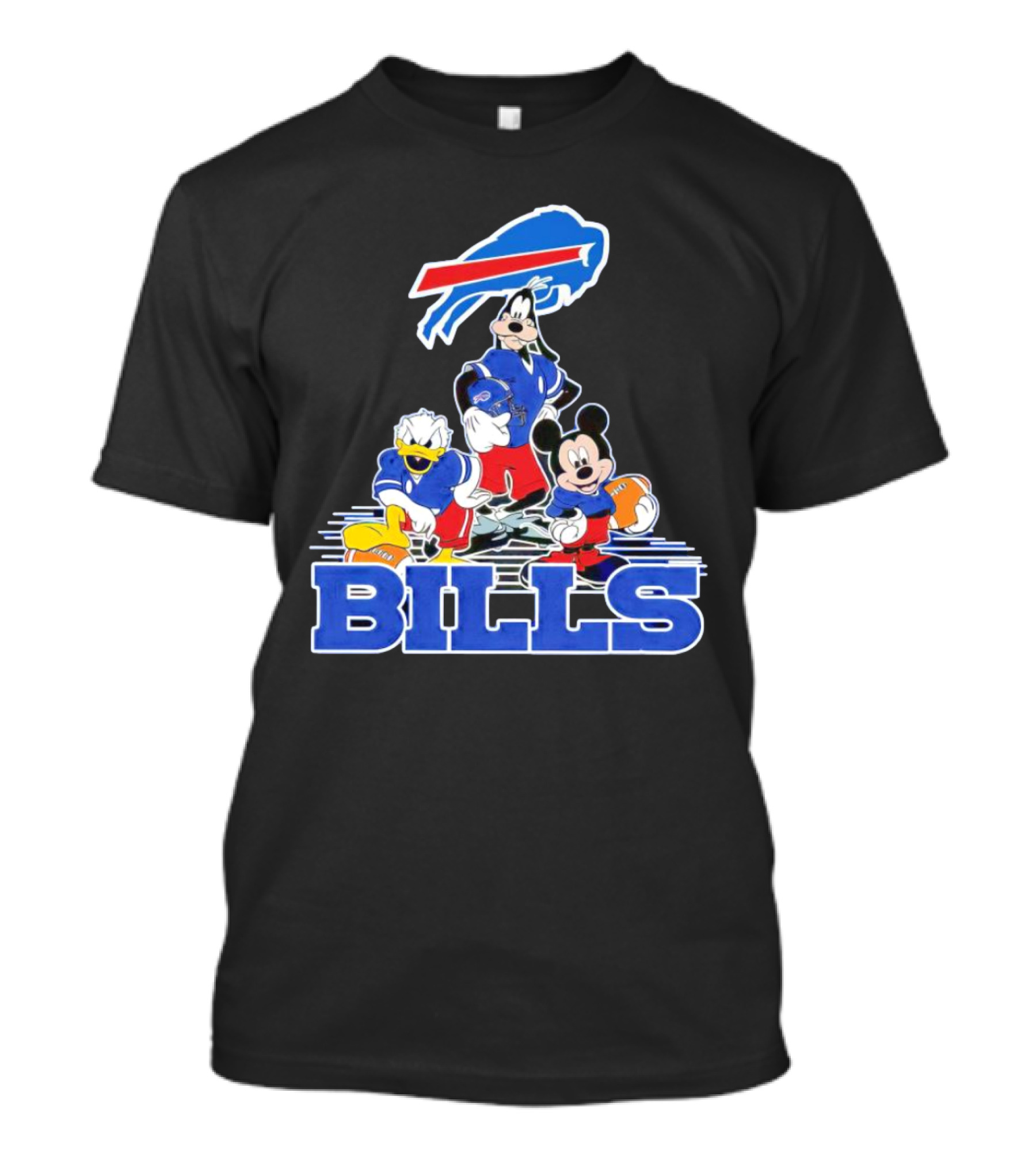 Mickey Mouse Characters Buffalo Bills NFL Sports T-Shirt