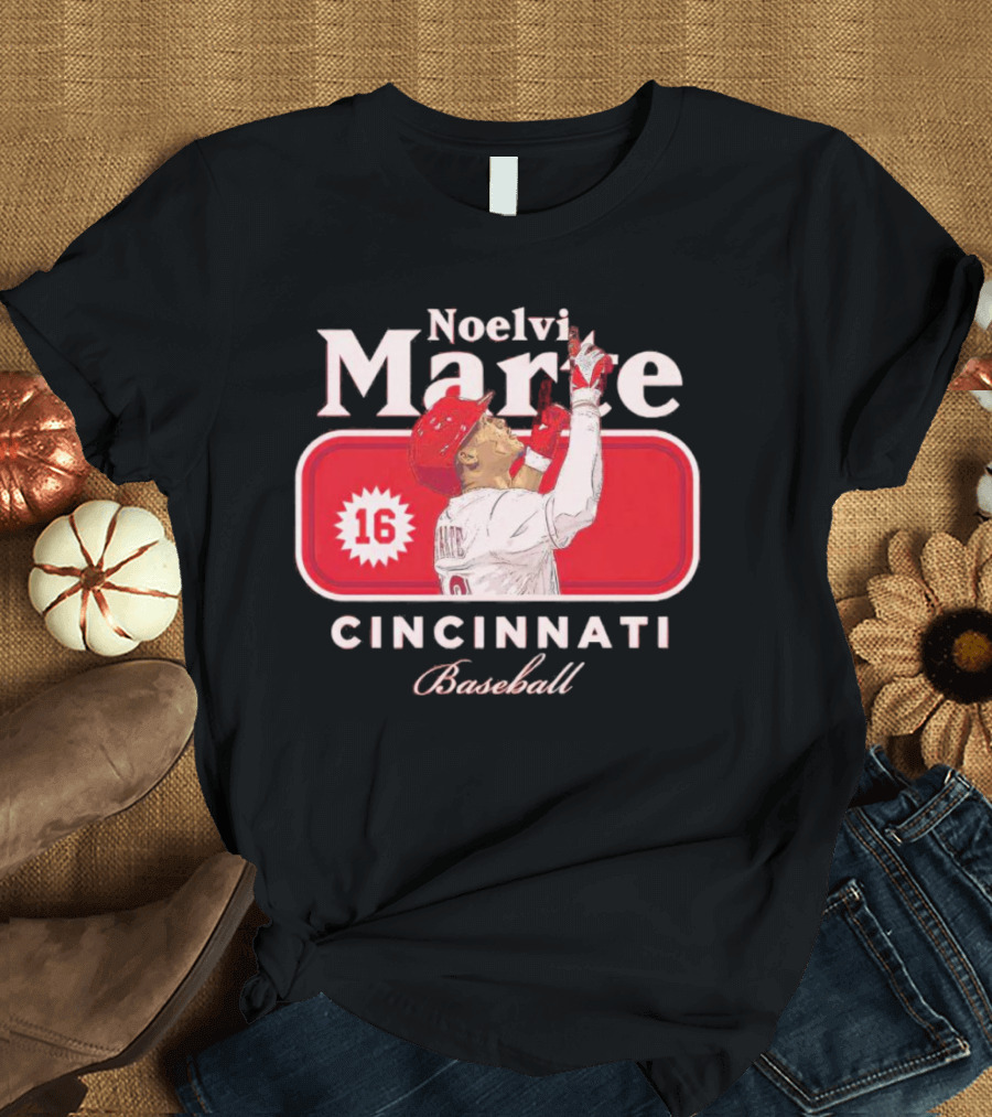 Noelvi Marte Cincinnati Baseball 16 T-Shirt