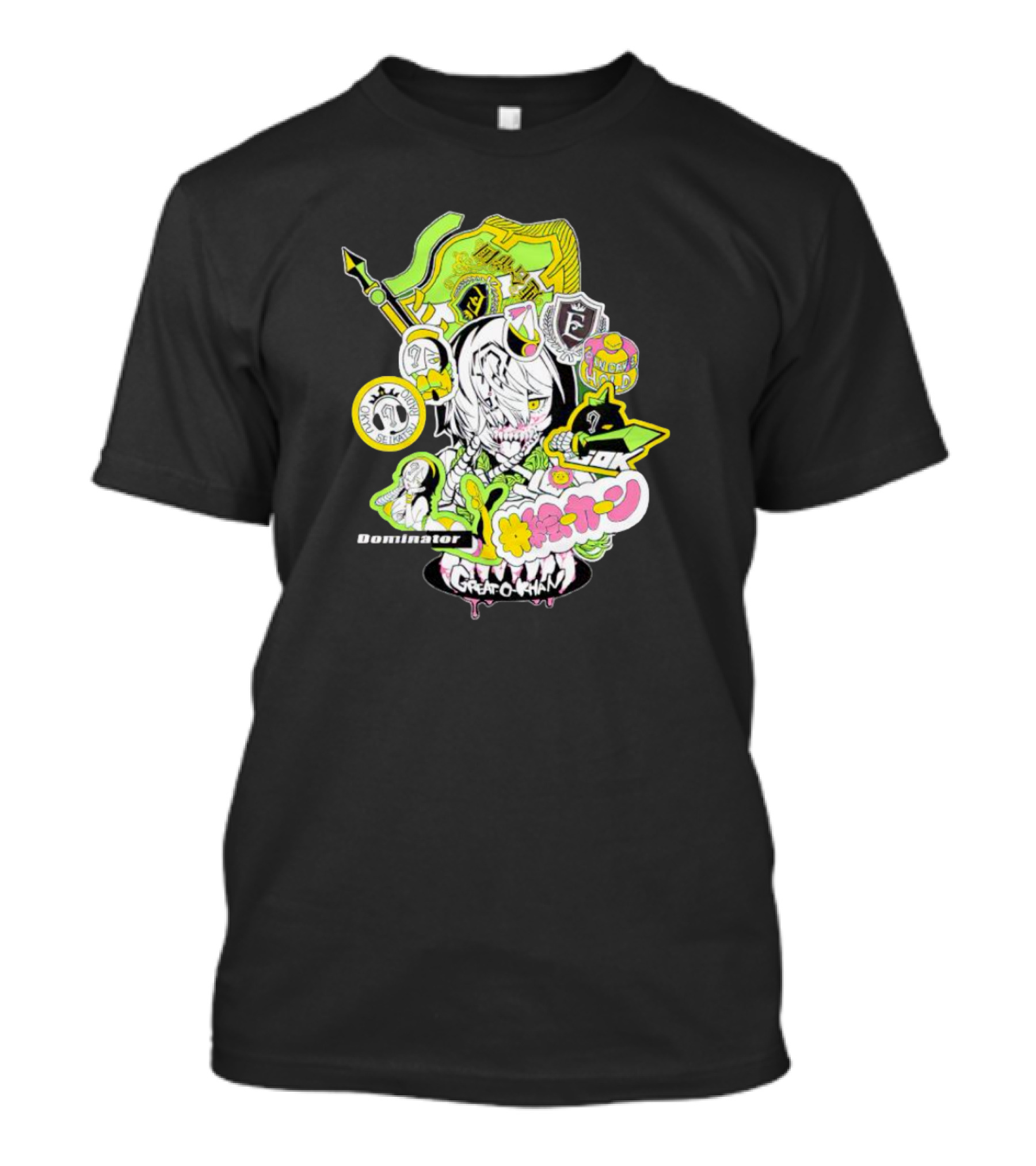Great O-Khan Dominator Manga Style Neon Elements T-Shirt