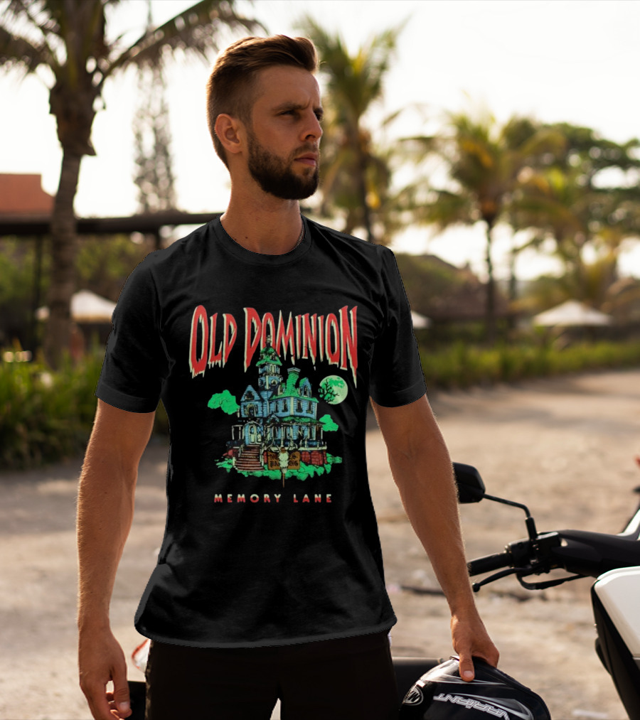 Old Dominion Memory Lane Haunted House Halloween T-Shirt