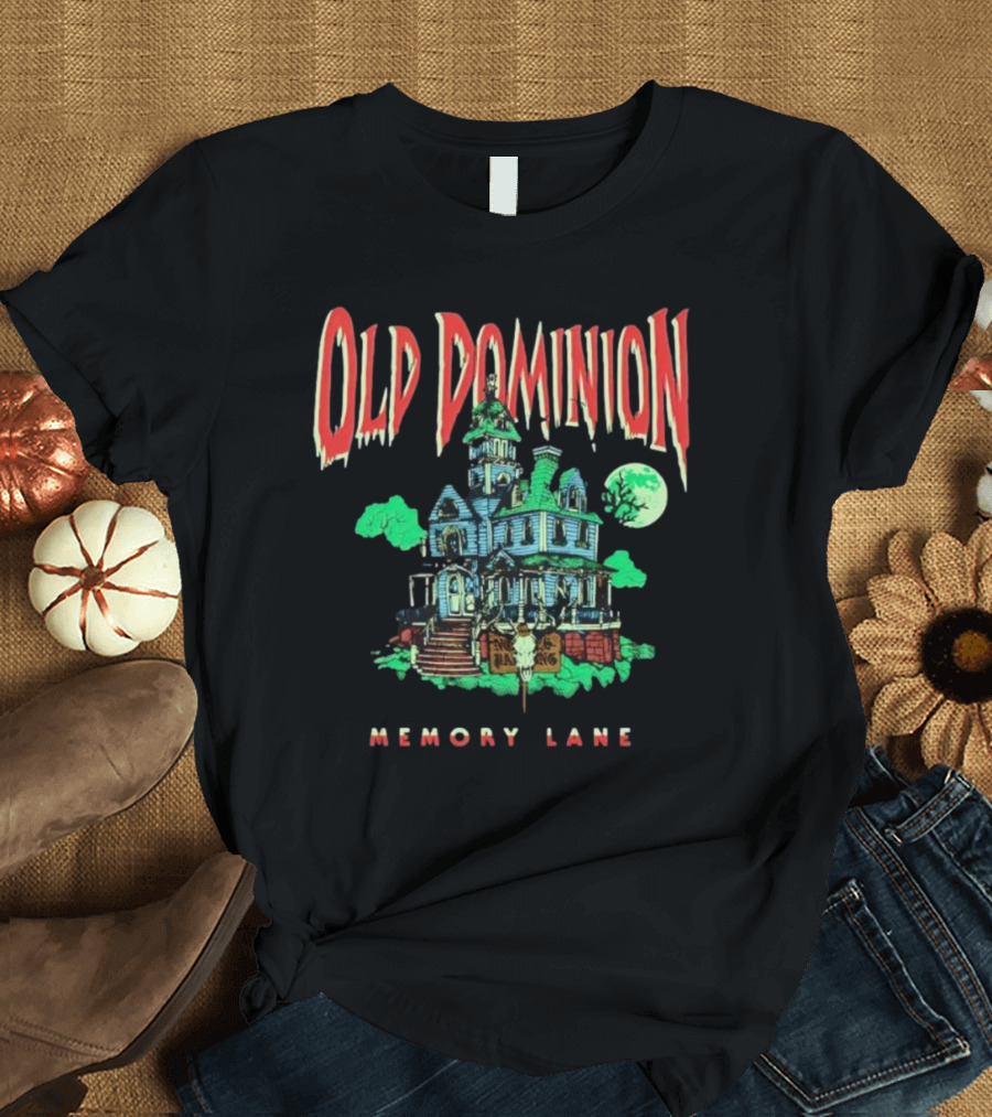 Old Dominion Memory Lane Haunted House Halloween T-Shirt