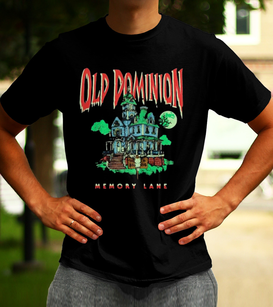 Old Dominion Memory Lane Haunted House Halloween T-Shirt