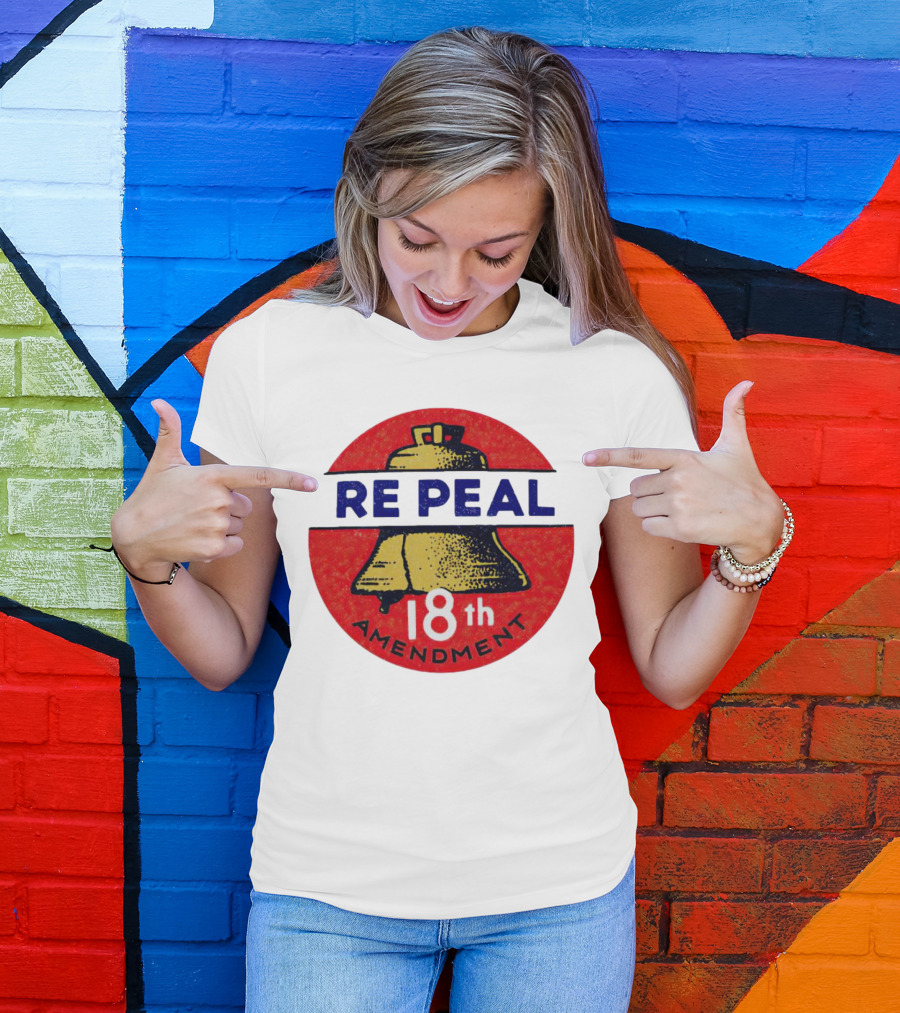 Repeal The 18th Amendment Liberty Bell Emblem T-Shirt