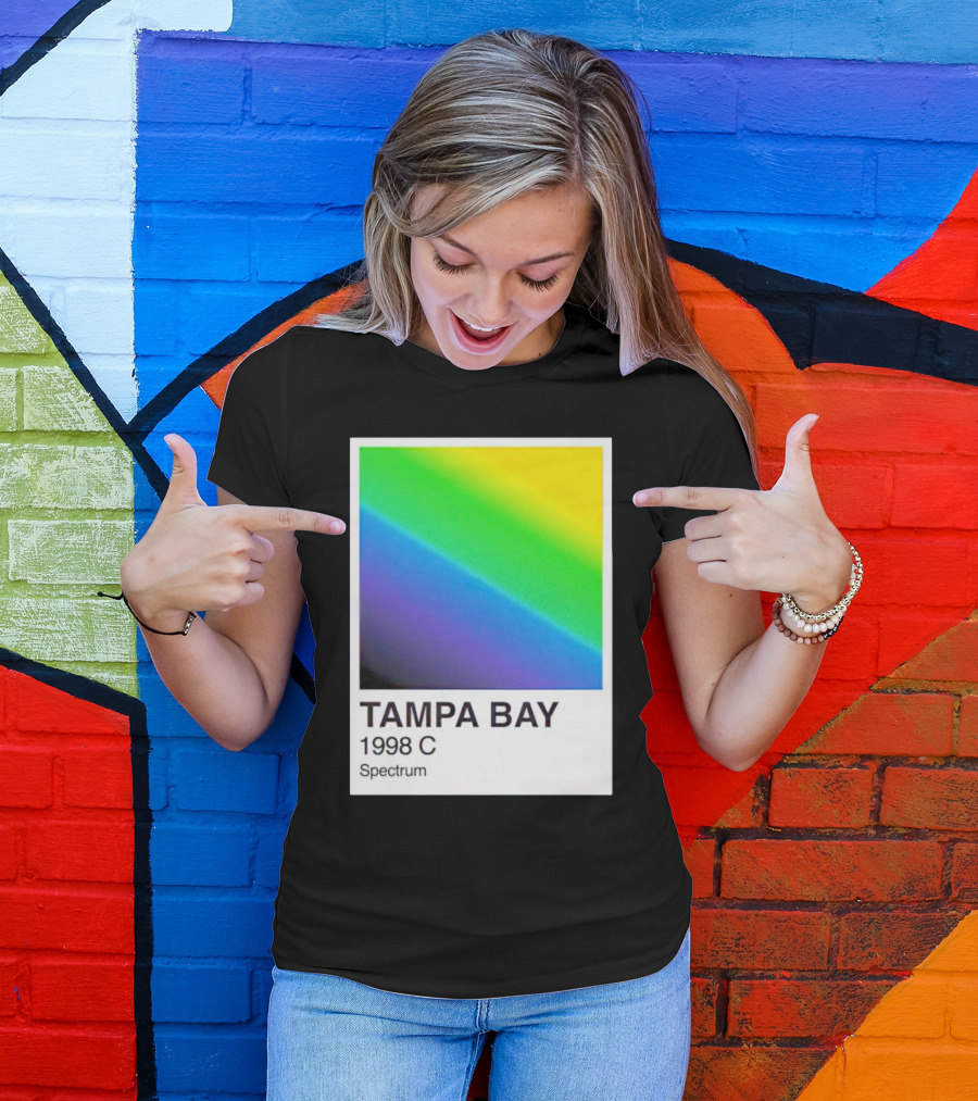 Tampa Bay 1998 C Spectrum Rainbow Gradient T-Shirt