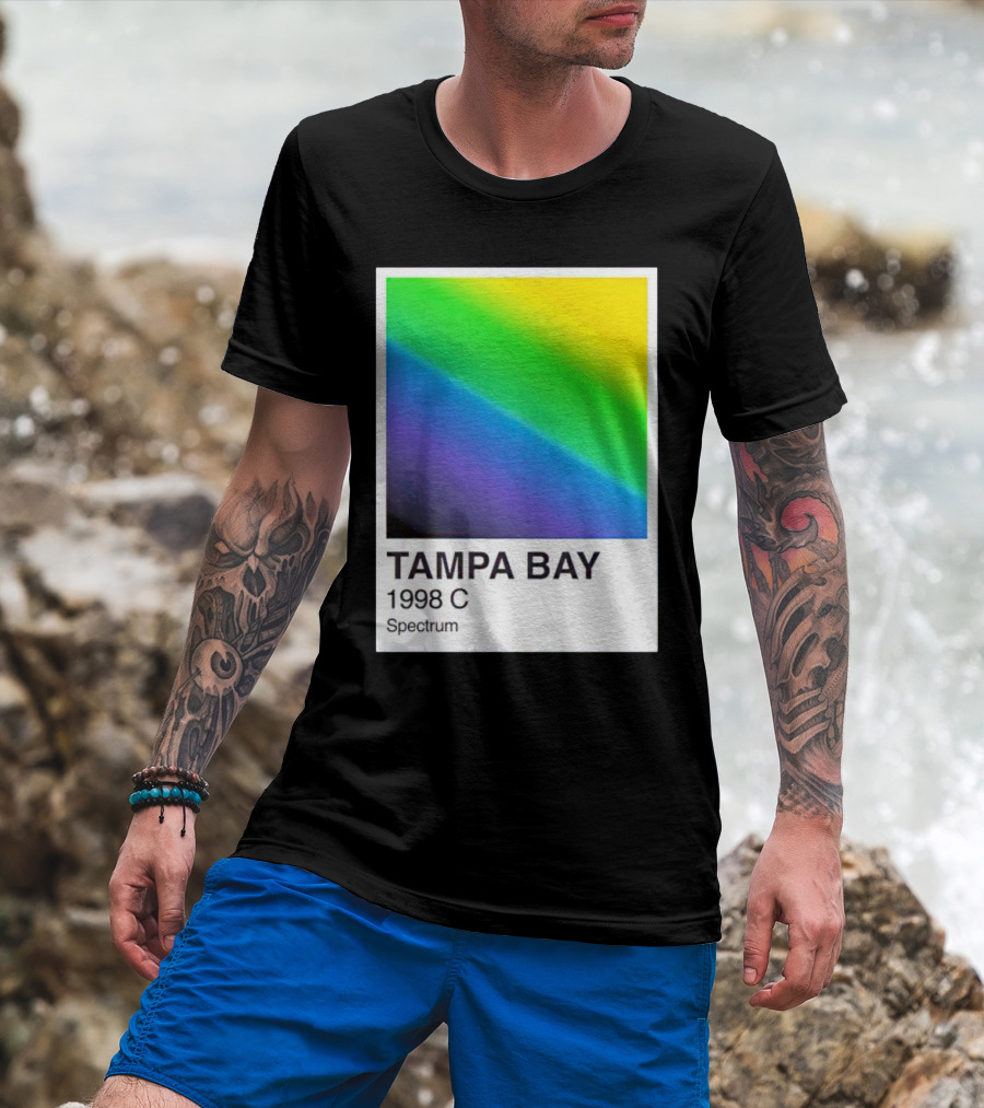 Tampa Bay 1998 C Spectrum Rainbow Gradient T-Shirt