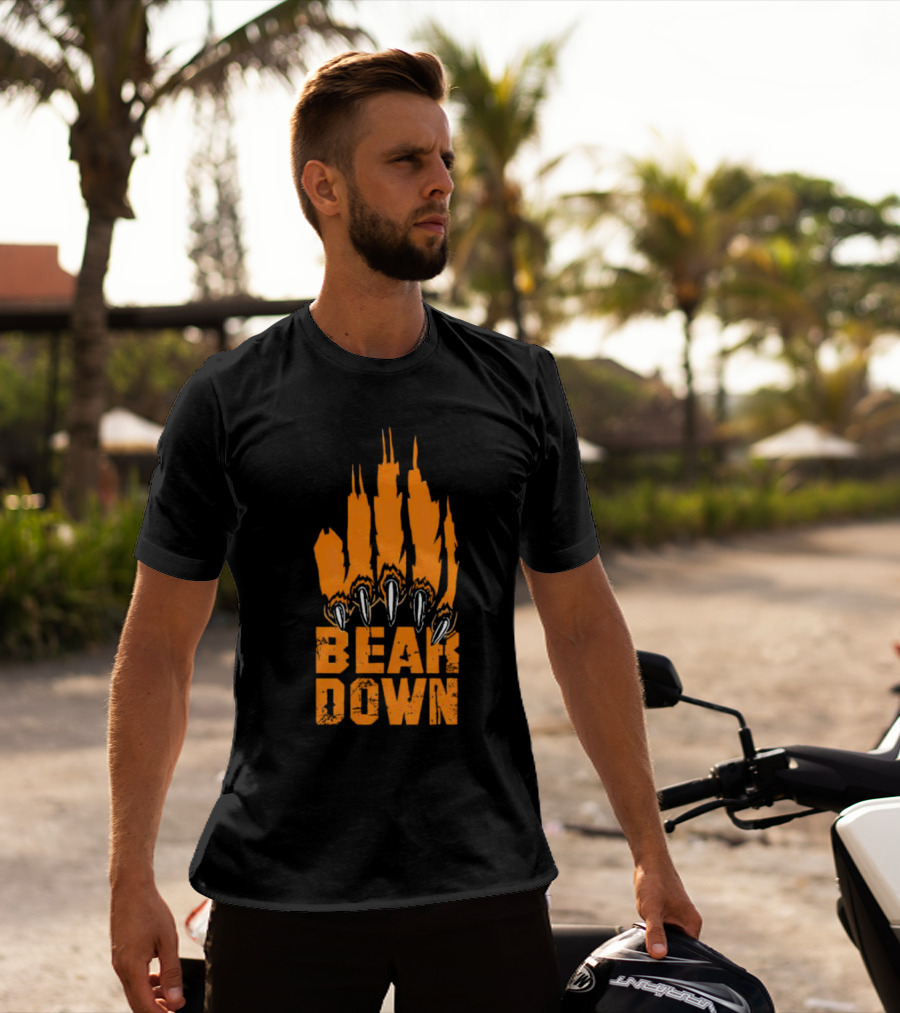Bear Down Chicago Bears Claw Skyline T-Shirt