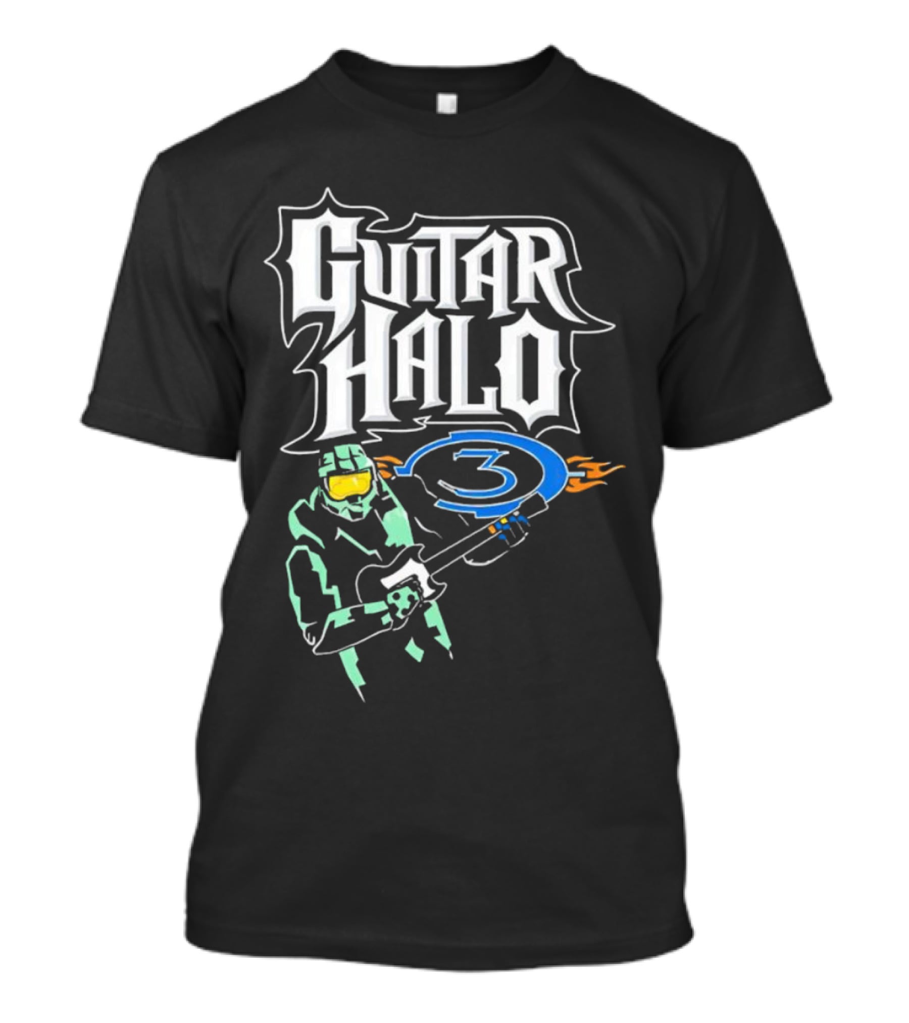 Guitar Halo 3 Master Chief Playing Electric Guitar T-Shirt