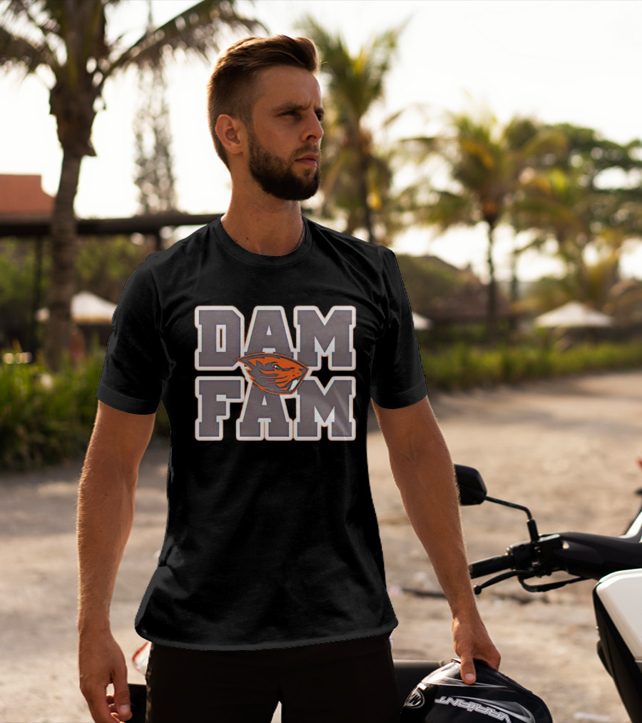 DAM FAM Oregon State Beavers Fan T-Shirt
