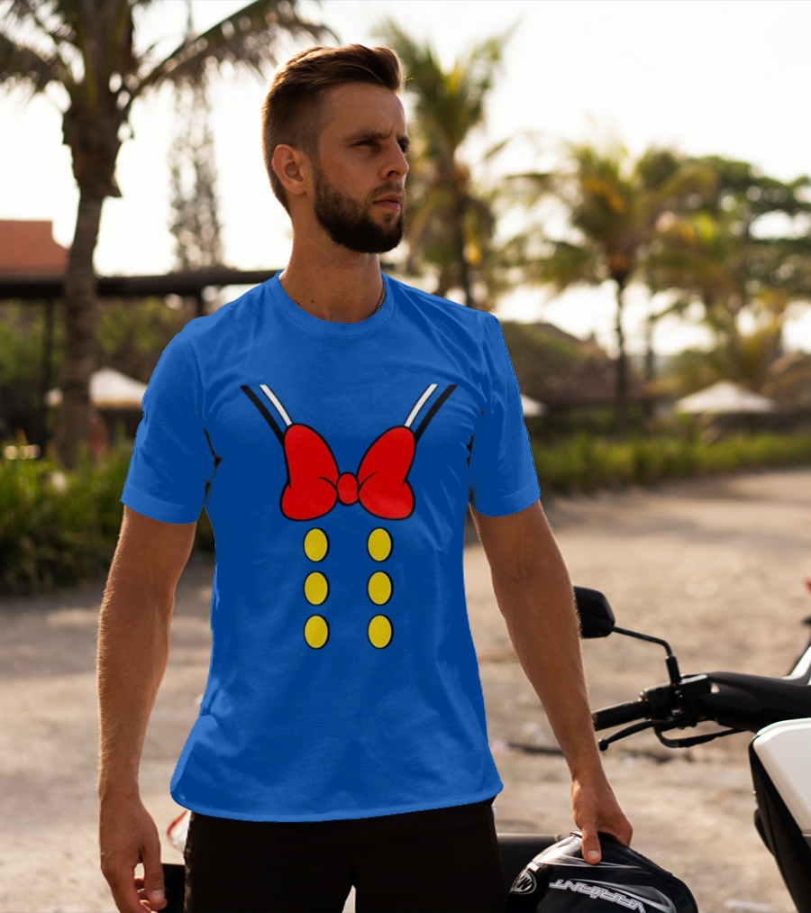 Donald Duck Halloween Minnie Mouse Bow And Buttons T-Shirt