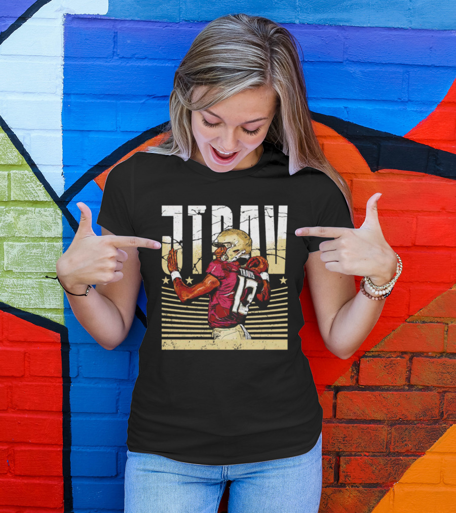 JTrav Jordan Travis Football Stars Stripes T-Shirt