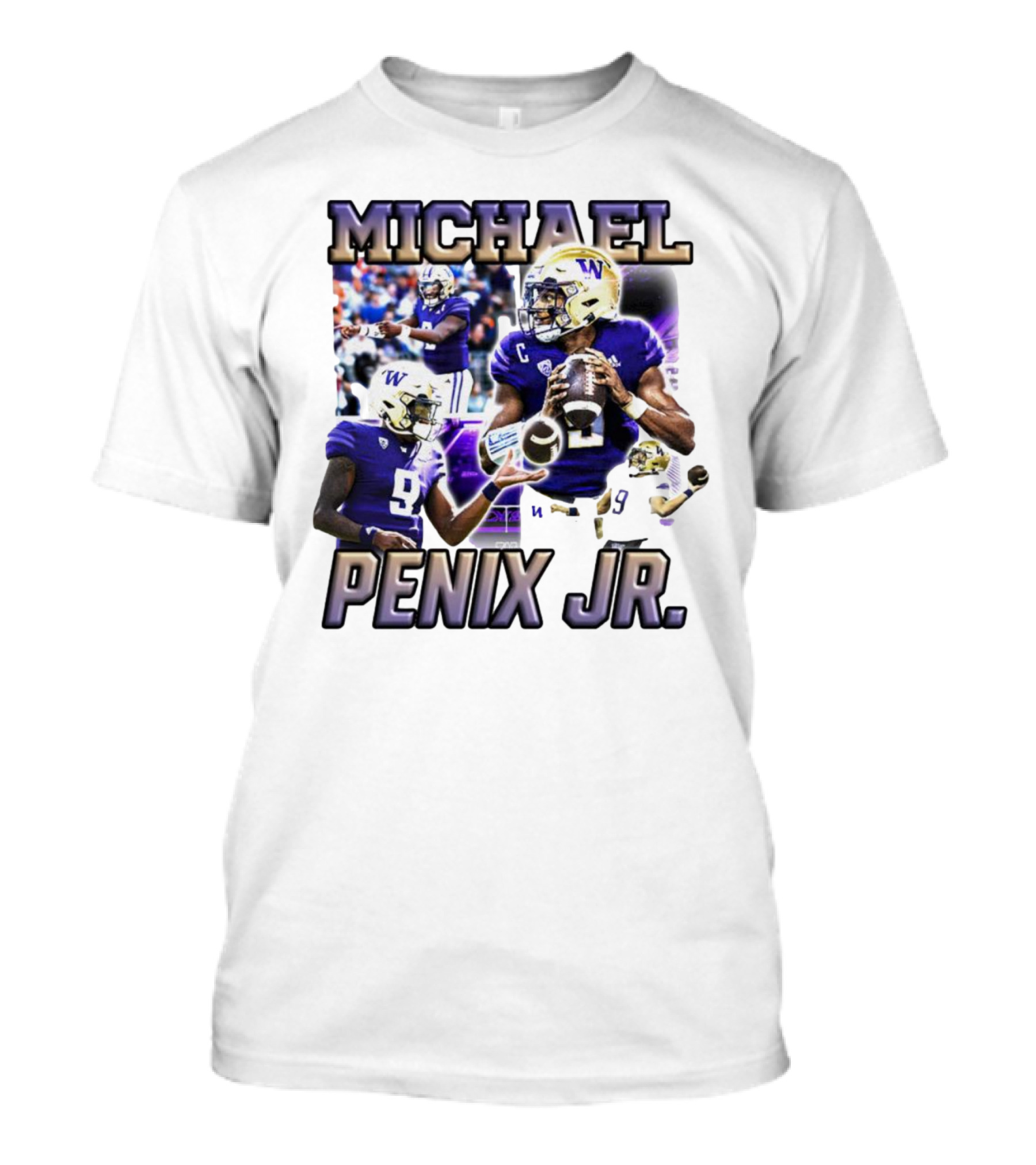 Michael Penix Jr. Washington Huskies Quarterback Football Player T-Shirt