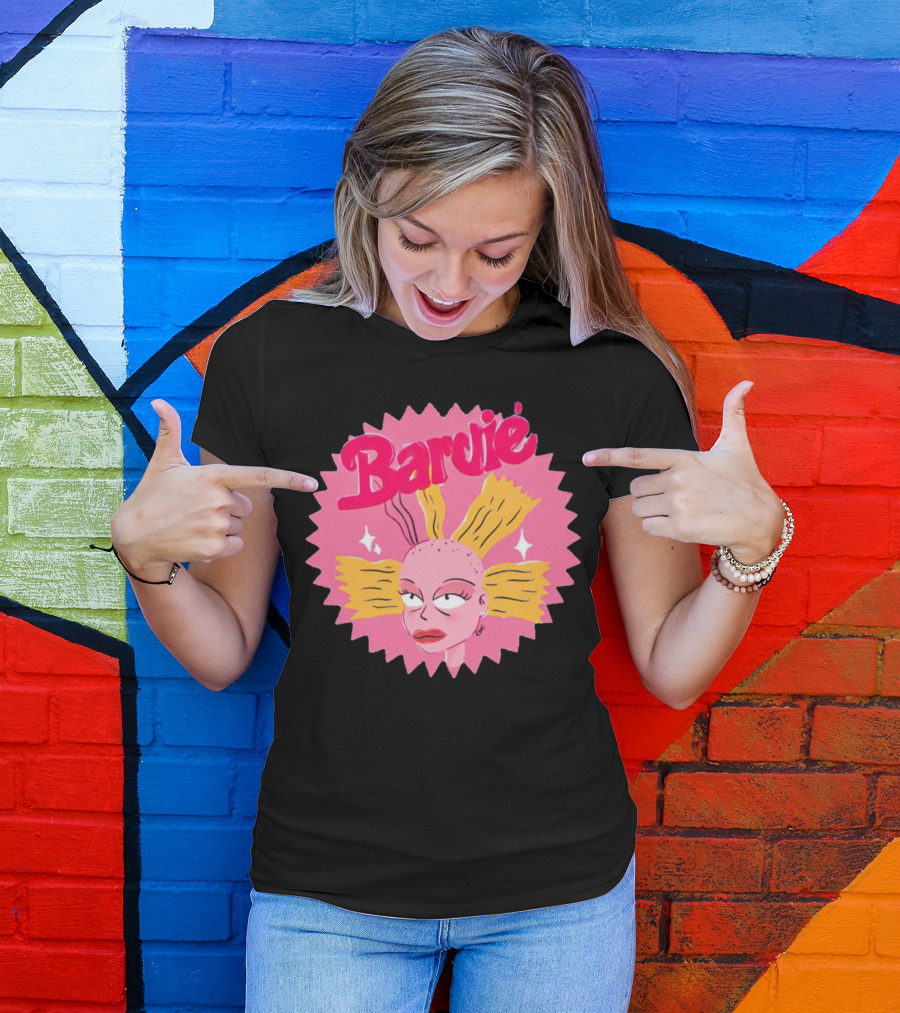 Barbie Movie Bold Parody Pink Starburst T-Shirt