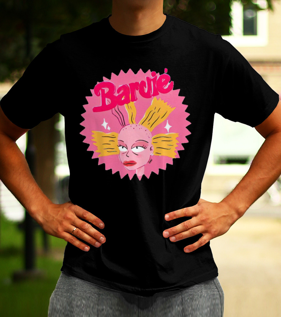 Barbie Movie Bold Parody Pink Starburst T-Shirt