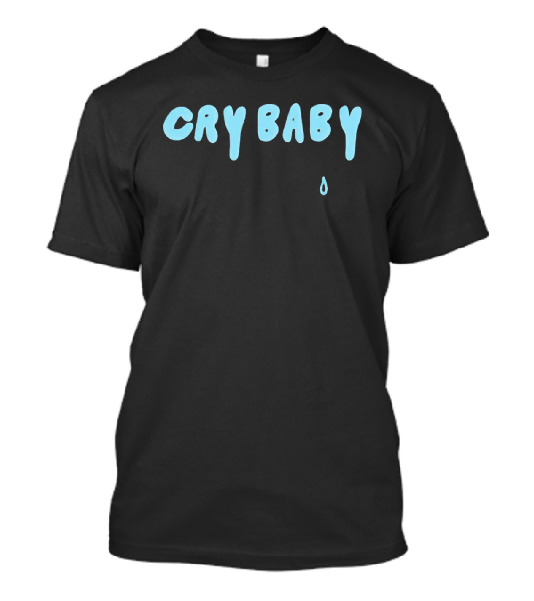 Renee Rapp Cry Baby Blue Text With Teardrop T-Shirt