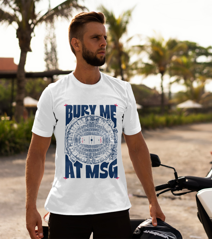 Bury Me At MSG Stadium Blueprint T-Shirt