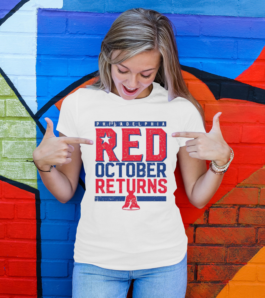 Philadelphia Red October Returns Liberty Bell Motivated T-Shirt