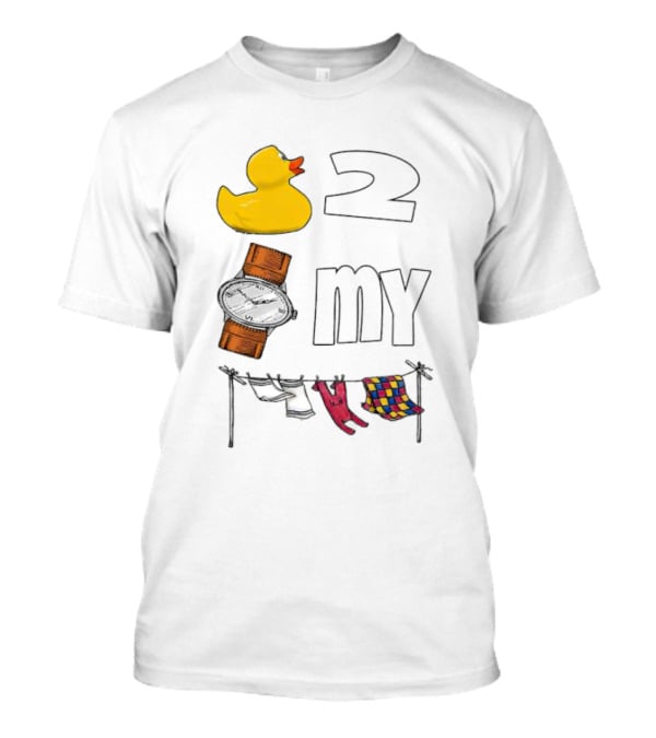 Rubber Duck Socks 2 My Clothesline Butterfly T-Shirt