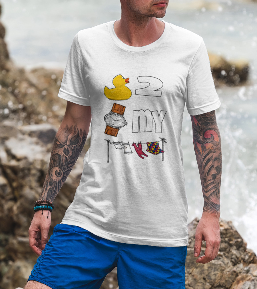 Rubber Duck Socks 2 My Clothesline Butterfly T-Shirt