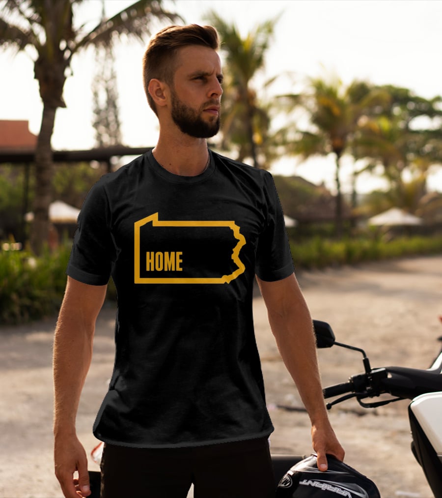 Home Pittsburgh Pennsylvania Map Outline T-Shirt