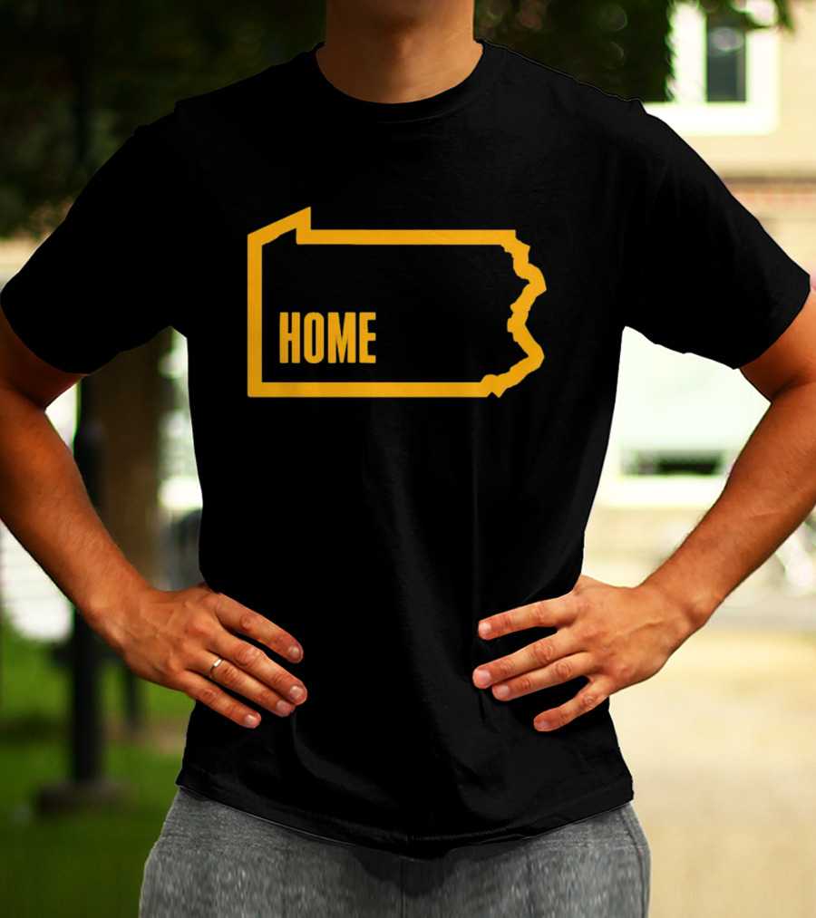 Home Pittsburgh Pennsylvania Map Outline T-Shirt