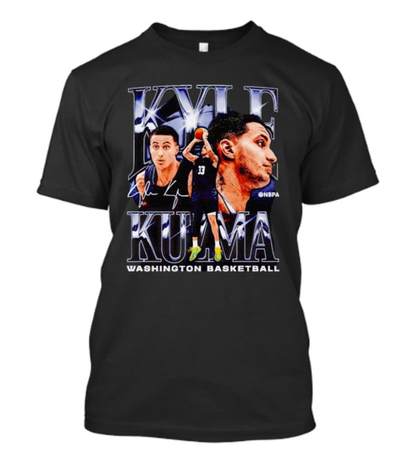 Kyle Kuzma NBPA Washington Basketball Collage Signature T-Shirt