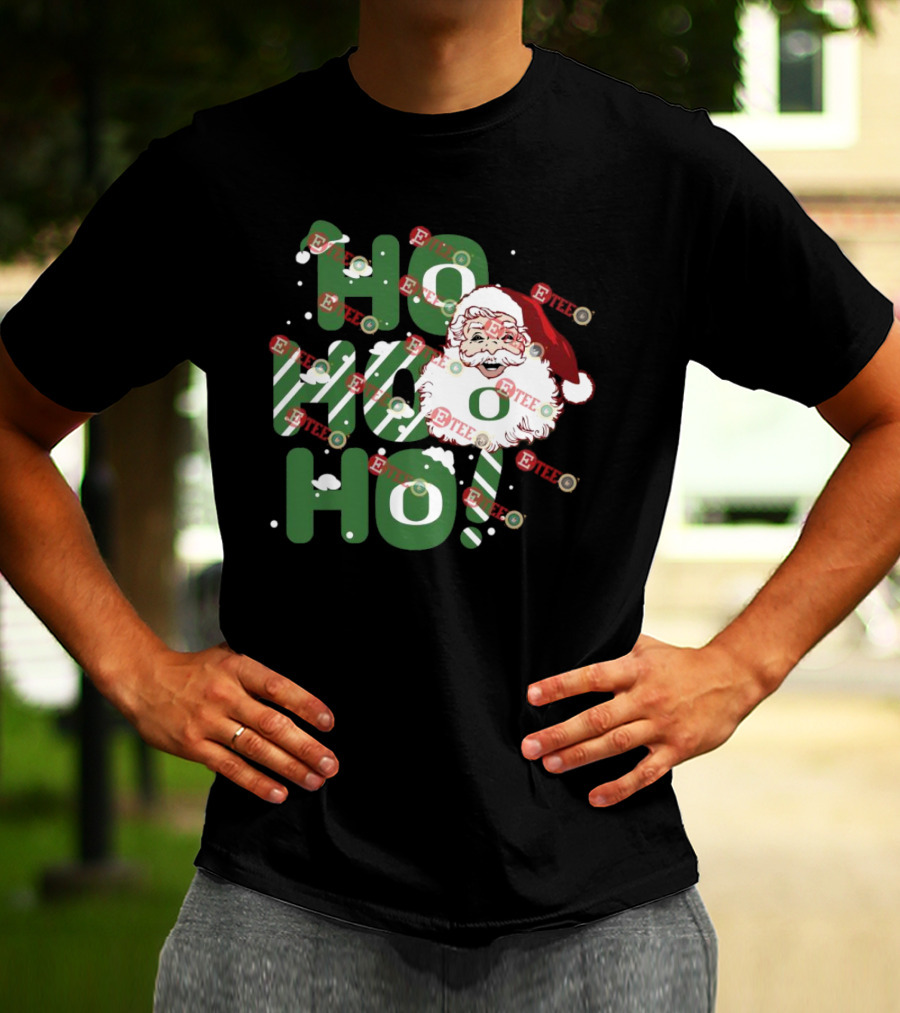 Ho Ho Ho Santa Claus Christmas Oregon Ducks T-Shirt