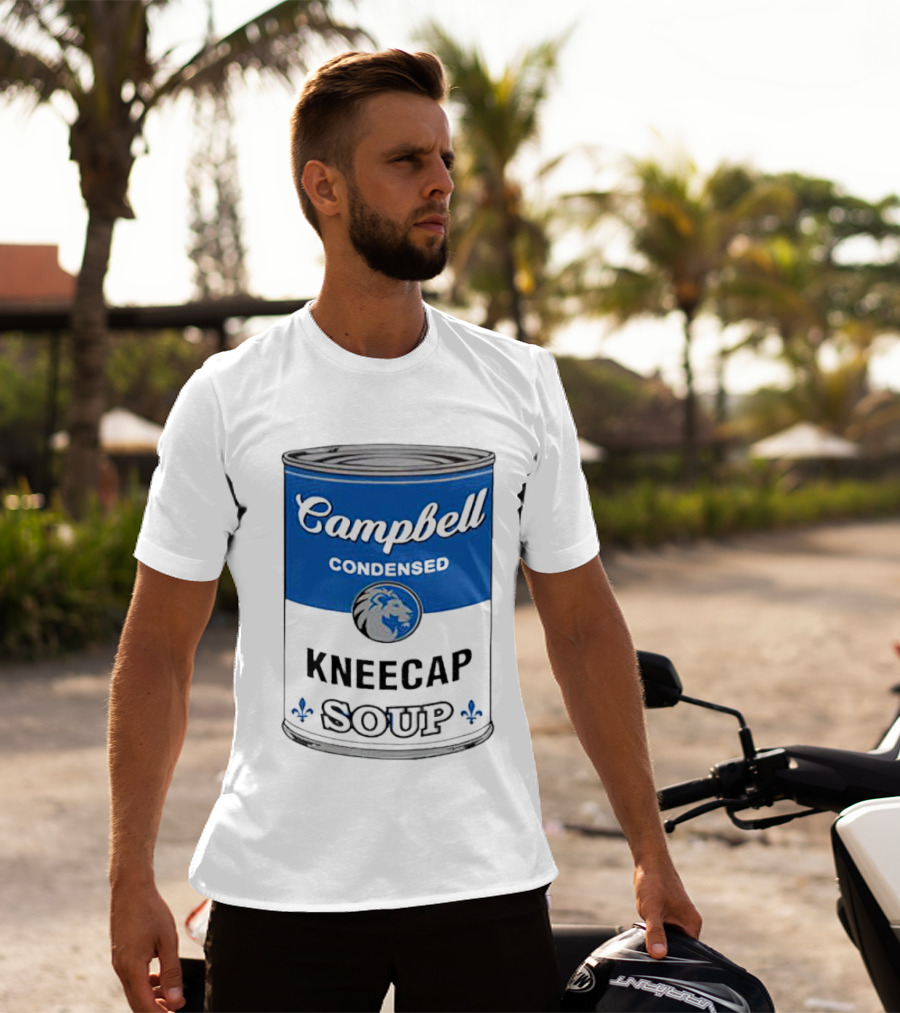 Campbell Condensed Kneecap Soup Lions Fan T-Shirt