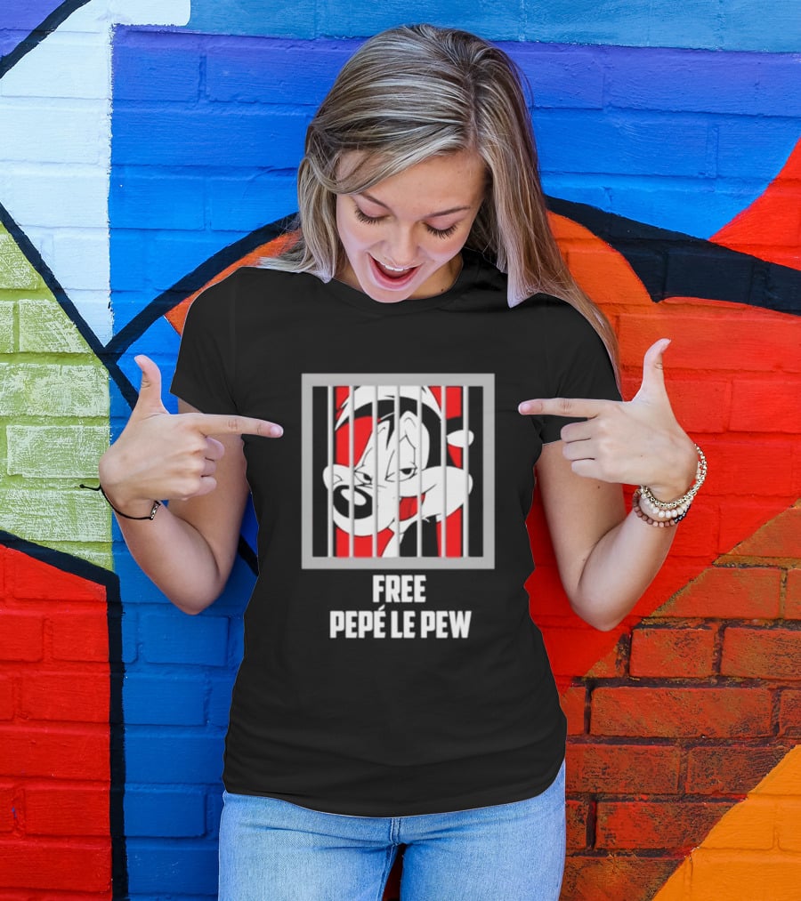 Free Pepé Le Pew Jail Bars T-Shirt