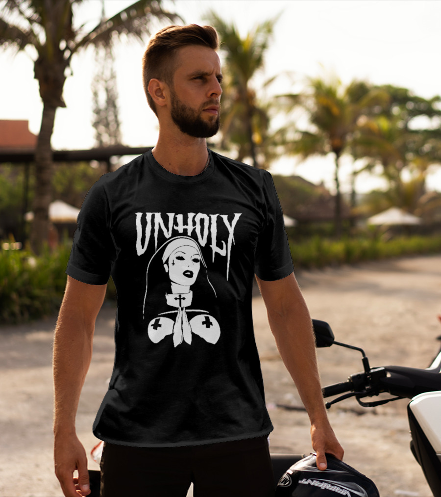 UNHOLY Nun Gothic Iconography T-Shirt