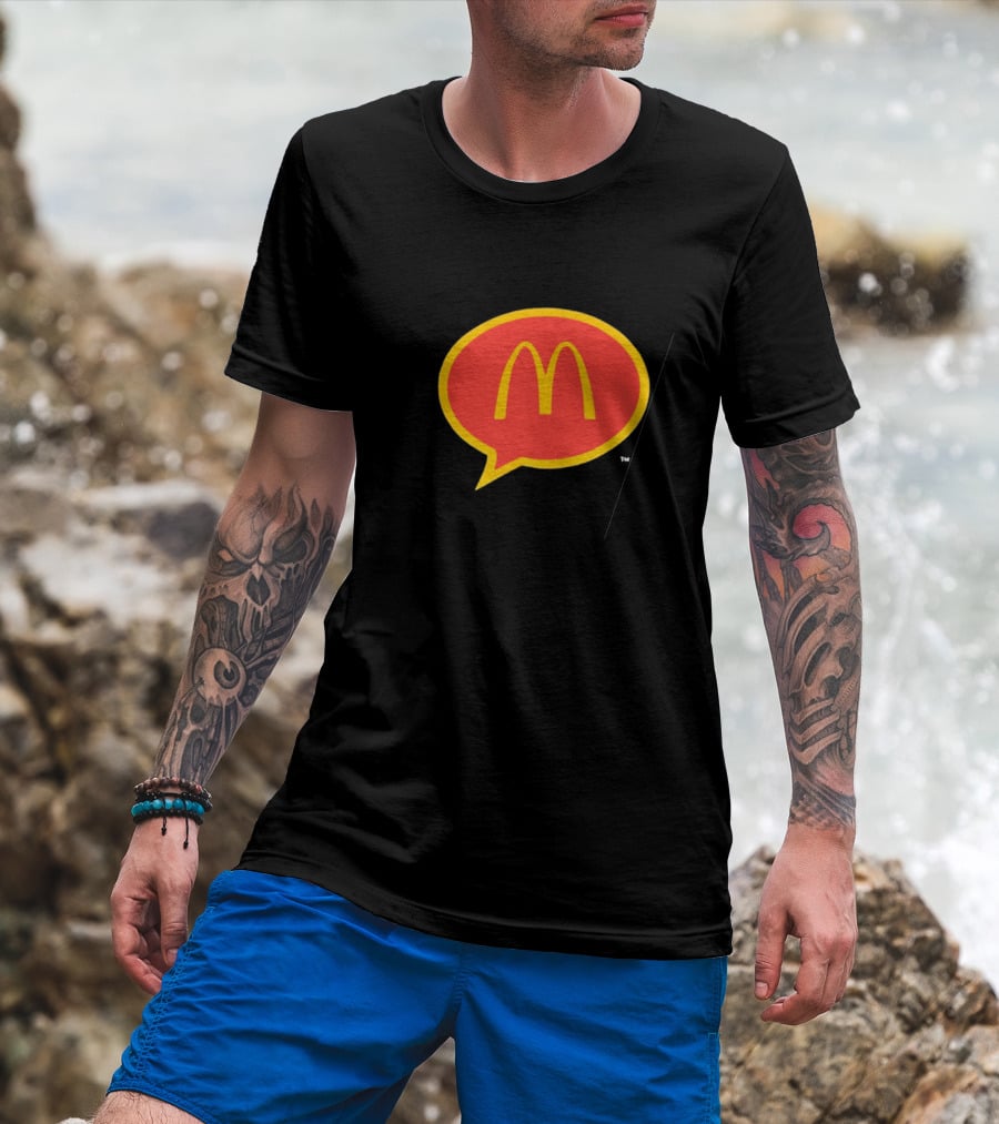 McDonald's 90s Logo In Retro Speech Bubble T-Shirt