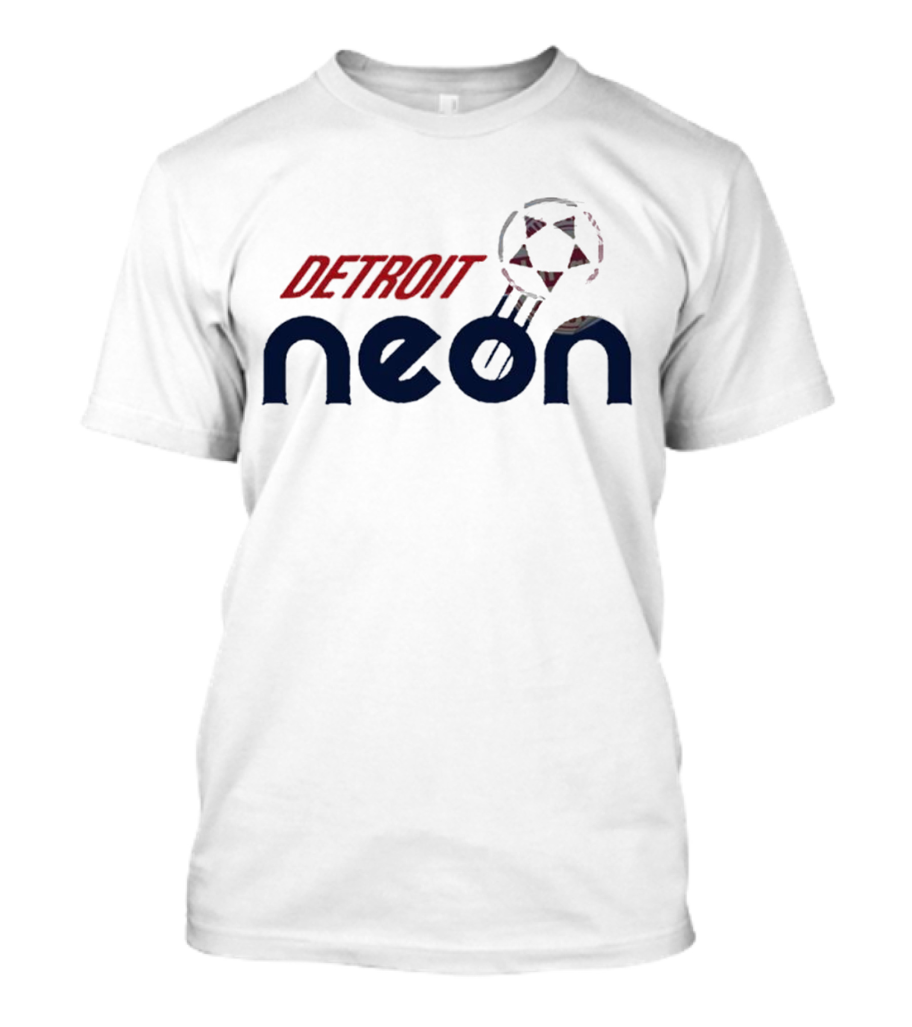 Detroit Neon Soccer Ball T-Shirt