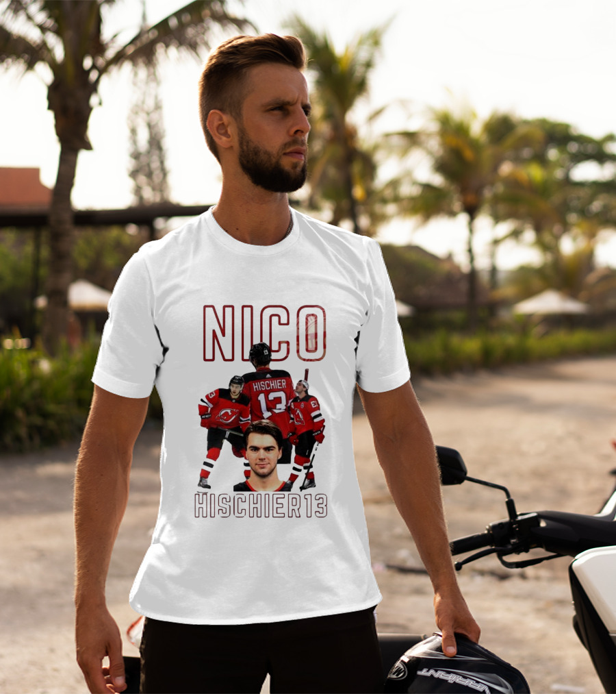 Nico Hischier 13 New Jersey Devils Hockey T-Shirt