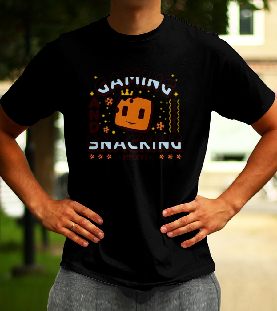 Gaming And Snacking Enthusiast Acookiegod MMXVI T-Shirt
