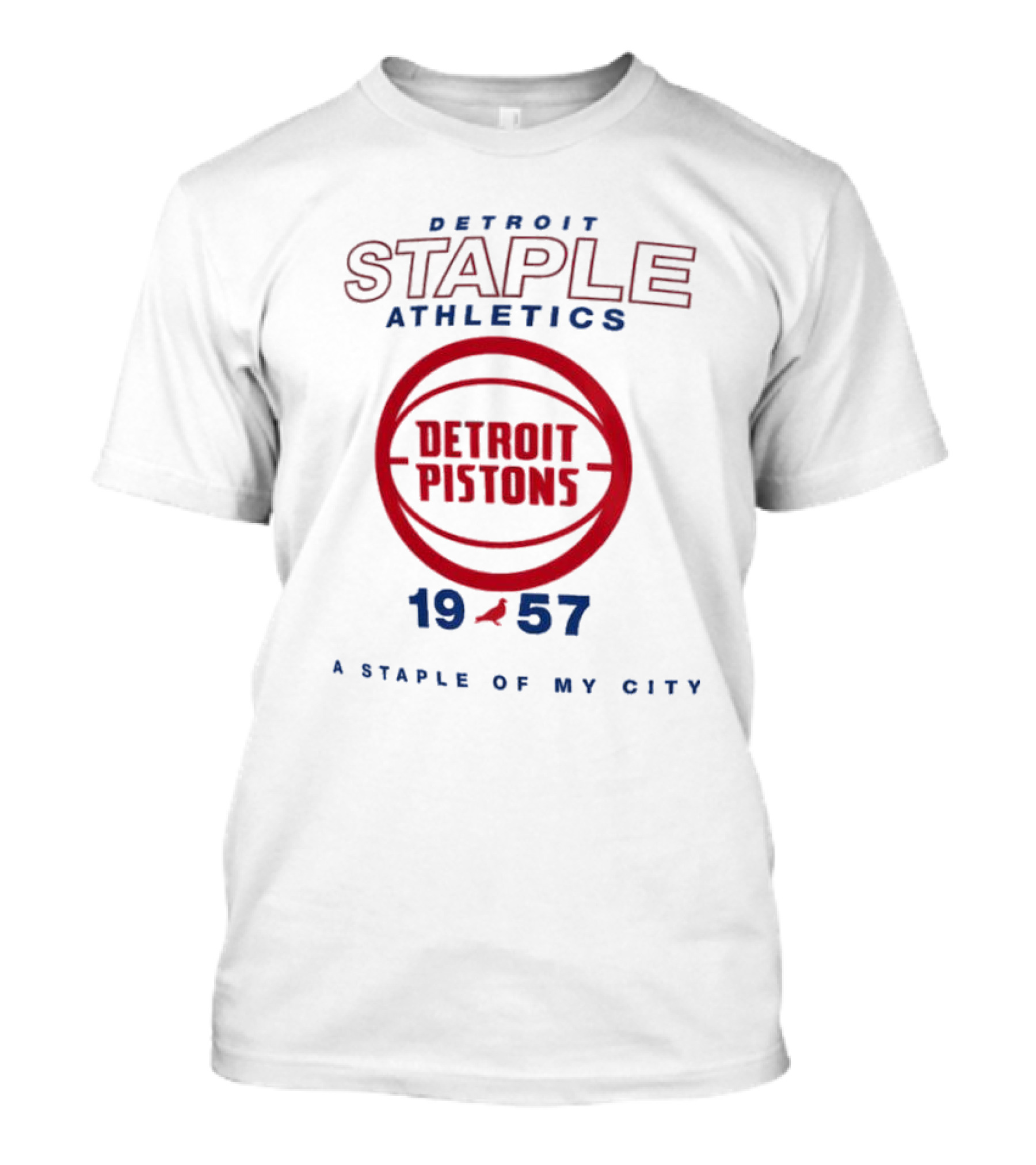 Detroit Pistons Staple Athletics 1957 A Staple Of My City T-Shirt